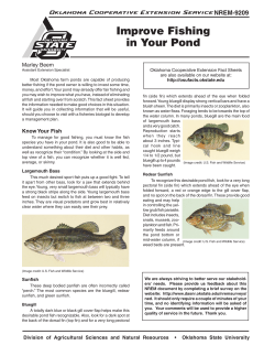 Improve Fishing in Your Pond - OSU Fact Sheets