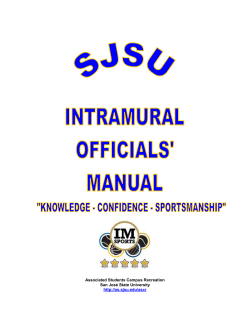 IM Sports Official`s Manual