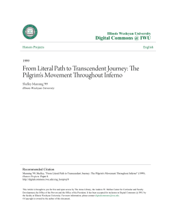 From Literal Path to Transcendent Journey: The Pilgrim`s Movement