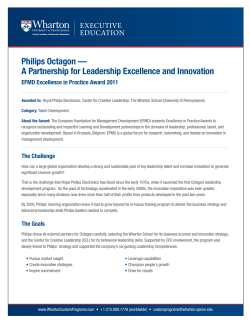 Philips Octagon - Wharton Executive Education