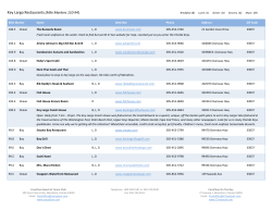 Key Largo Restaurants (Mile Markers 110-94)