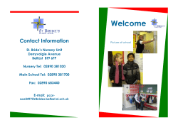 My day at nursery - St Bride`s Primary School