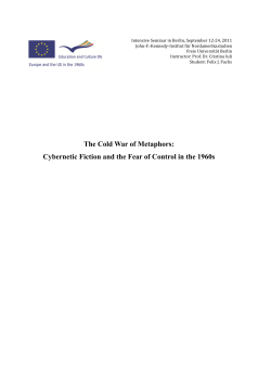 The Cold War of Metaphors - John-F.-Kennedy-Institut