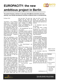 EUROPACITY: the new ambitious project in Berlin