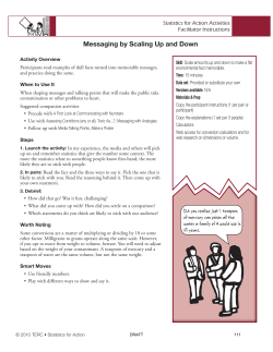 Messaging by Scaling Up and Down