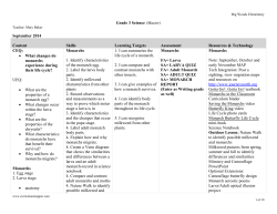 Curriculum Map