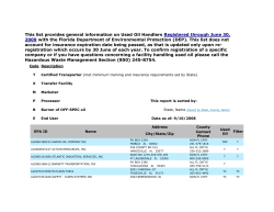 List of Used Oil Haulers in Florida (2008) (PDF