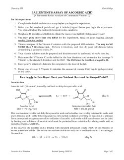 ballentine`s assay of ascorbic acid