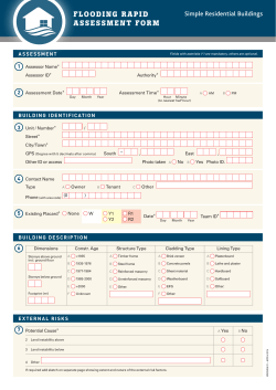 Flooding simple residential form