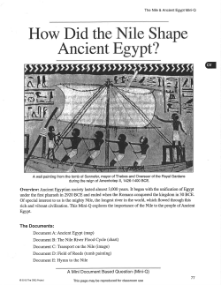 Egypt Essay Scaffolding Pkt.