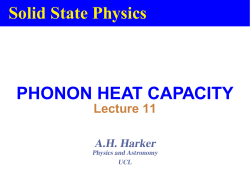 11. Specific Heat II