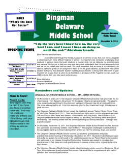 Dingman Delaware Middle School - Delaware Valley School District