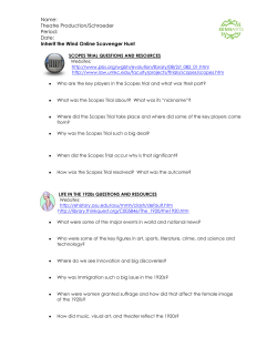 SCOPES TRIAL QUESTIONS AND RESOURCES