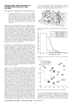 Opposite-sector uplink interference in broadband FWA networks in