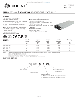 PSE-3000 Datasheet - AC-DC HOT