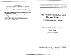 The French Revolution and Human Rights