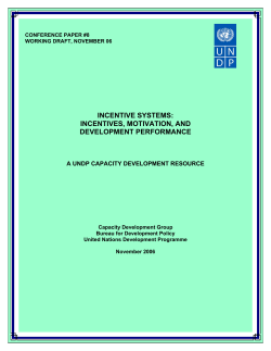 incentive systems: incentives, motivation, and development
