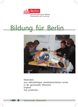 Bildung für Berlin - Bildungsserver Berlin