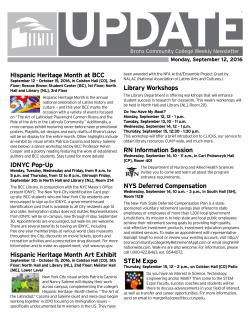 Hispanic Heritage Month at BCC IDNYC Pop