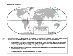 Tordesillas Map Questions