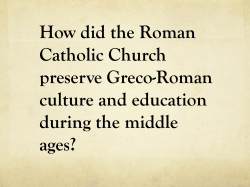 How did the Roman Catholic Church preserve Greco