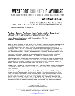 NEWS RELEASE - Westport Country Playhouse