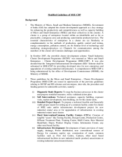 Modified Guidelines of MSE-CDP
