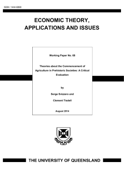 economic theory, applications and issues