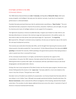 8.4 Kennedy`s Reforms