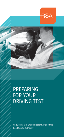 preparing for your driving test