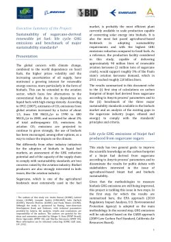 Sustainability of sugarcane‐derived renewable jet fuel: life cycle