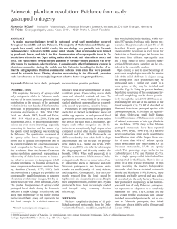 Paleozoic plankton revolution: Evidence from early gastropod