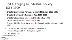 Chapter 24 - In-Class - Industry Comes of Age