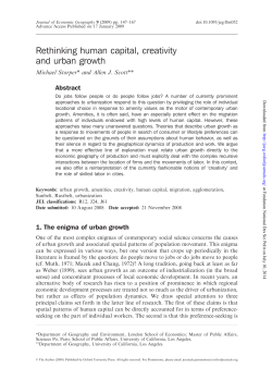Rethinking human capital, creativity and urban growth