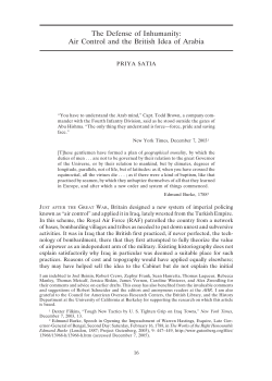 Air Control and the British Idea of Arabia