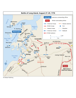 Battle of Long Island, August 27&ndash;29, 1776