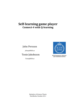 Self-learning game player