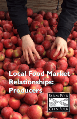 Local Market Relationships - Producers