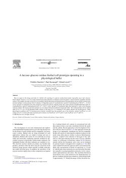 A laccase&ndash;glucose oxidase biofuel cell prototype operating