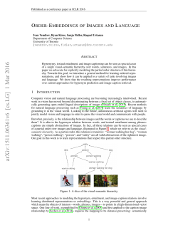 Order-Embeddings of Images and Language
