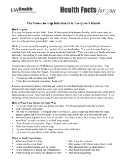 The Power to Stop Infection Is in Everyone`s Hands