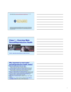 Overview of Male Sexual/Reproductive Health