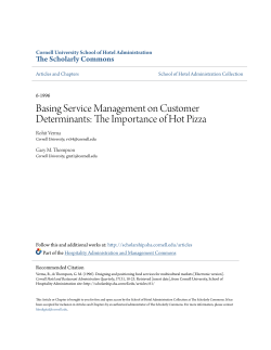 The Importance of Hot Pizza - The Scholarly Commons