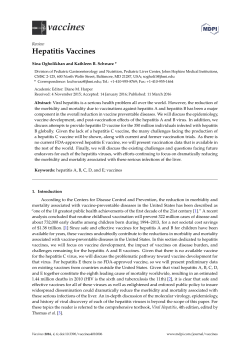 Hepatitis Vaccines