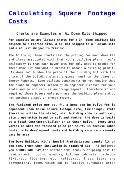 Calculating Square Footage Costs