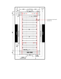 48`4&rdquo; 48`4&rdquo; 7 yds between Yard Line #`s and Side Line
