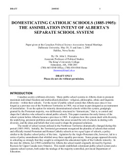 Domesticating Catholic Schools (1885