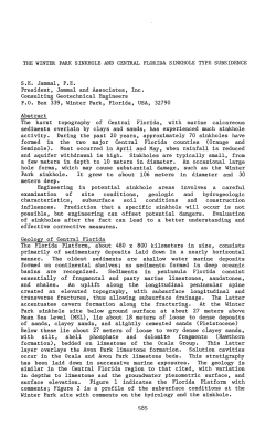 The Winter Park Sinkhole and Central Florida