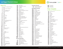 Las Vegas Channel Lineup