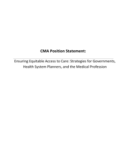 Ensuring Equitable Access to Care